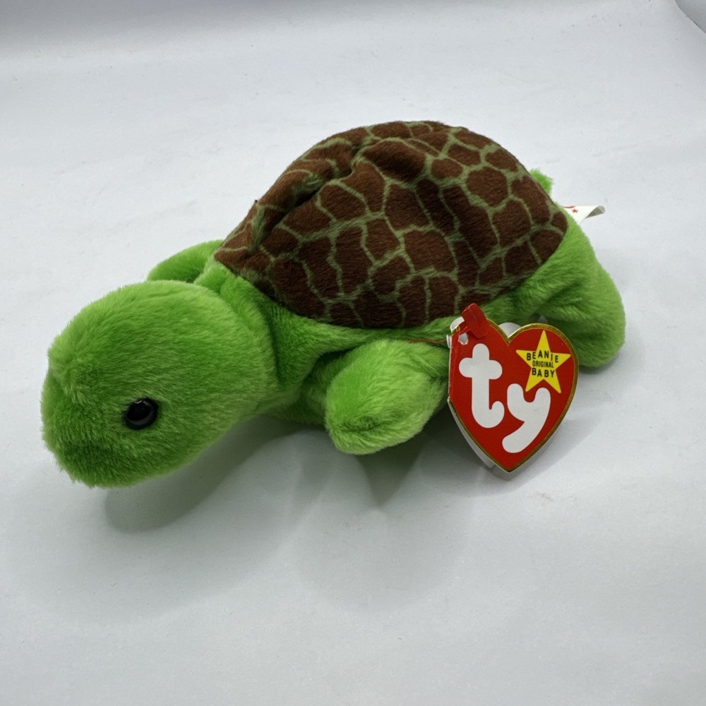 TY Beanie Baby Speedy Turtle  Plush Toy Style 4030 1993-1994 with errors‎